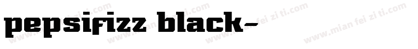 pepsifizz black字体转换